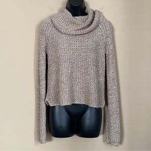 Mossimo Tan Knit Cowlneck Sweater